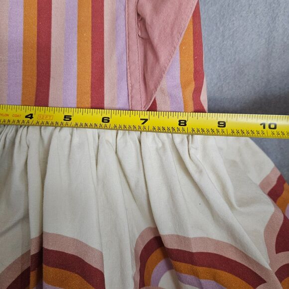 Pleiades 2T Rainbow Belle Ruffle Retro Smock Dress Lined Cotton Made in the USA - Picture 8 of 10